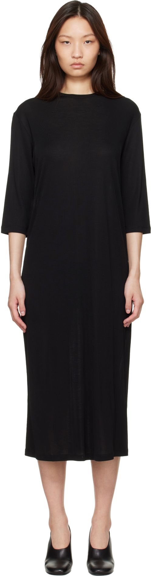 Black Milner Jersey Midi Dress