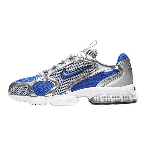 Nike Air Zoom Spiridon Cage 2 Men's Shoes (CJ1288-002, Metallic Silver/Varsity Royal/White/Varsity Royal)