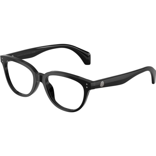 Moncler Unisex Moncler ME2024U 3001 Monturas ópticas Acetato Negro Transparente Pillow Norma