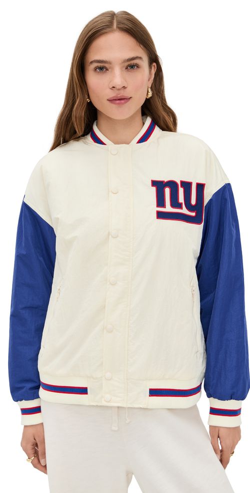 NY Giants Colorblock Bomber Jacket NY Giants Sugar Swizzle/Blue