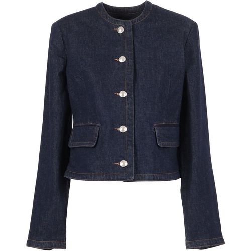 7 For All Mankind Lady Jacket Smoove With Exposed Button