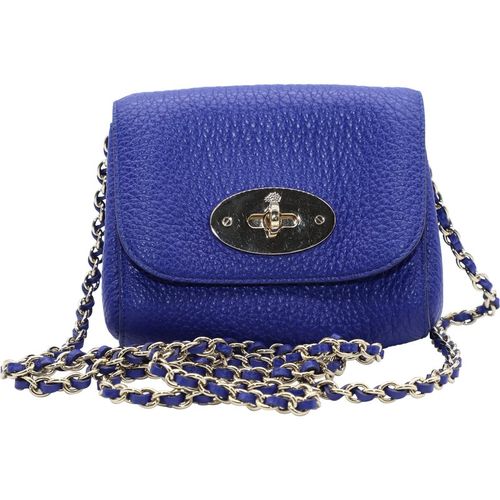 Mulberry Pre-owned Womens Classic Lily in Blue Calfskin Leather - One