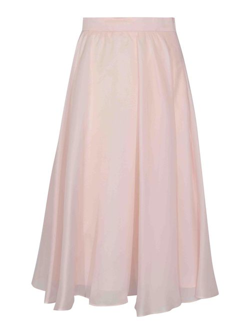Msecalle Full Skirt In Pink Silk Organza