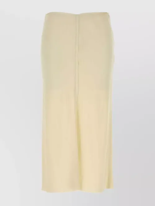 Ami Paris - stretch viscose skirt featuring back slit