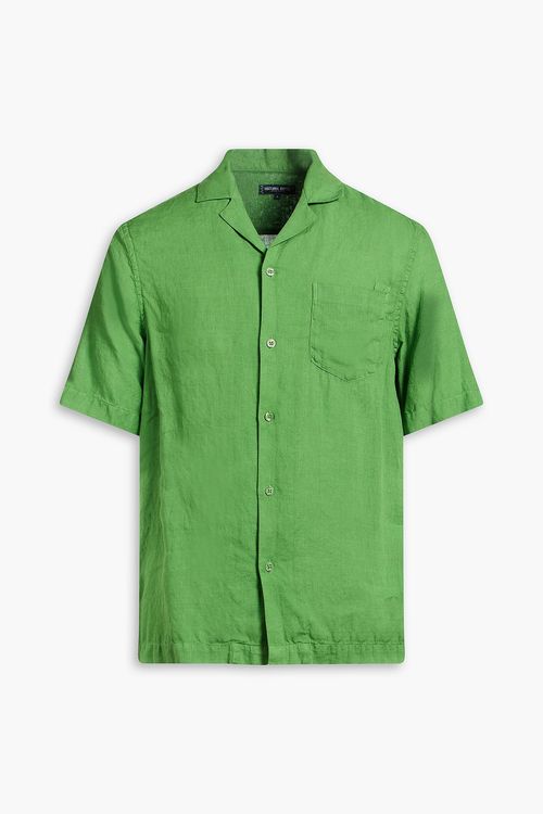 Angelo linen shirt - Green - 3XL