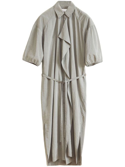 Asymmetrical midi shirtdress - Grey