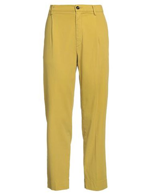 True Nyc Woman Pants Mustard Size 29 Cotton, Lyocell, Elastane