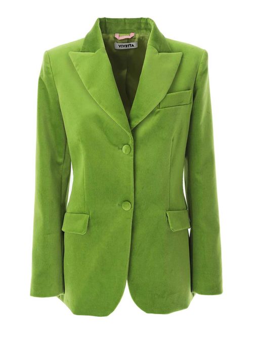 Stretch Velvet Blazer