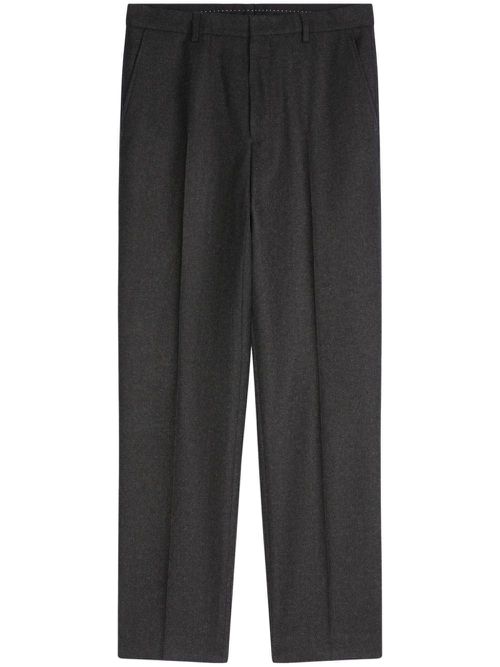 드리스 반 노튼 남성 flannel wool trousers - Grey 2420209039211