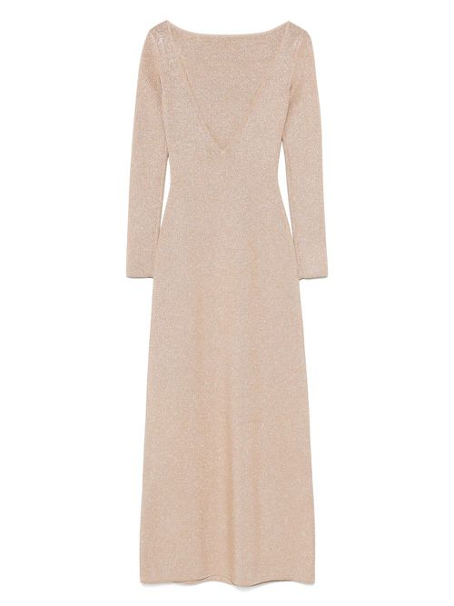 Boat-neck dress - Neutrals