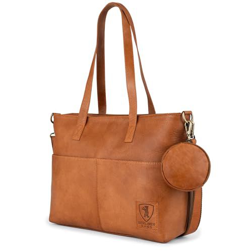 BERLINER BAGS Vintage Genuine Leather Handbag Julia