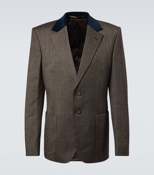 Alto pinstripe wool-blend blazer