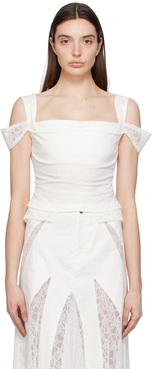 Miaou White Renata Tank Top