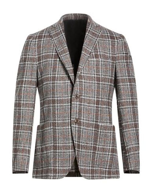 Man Blazer Grey Size 42 Virgin Wool, Silk, Cashmere