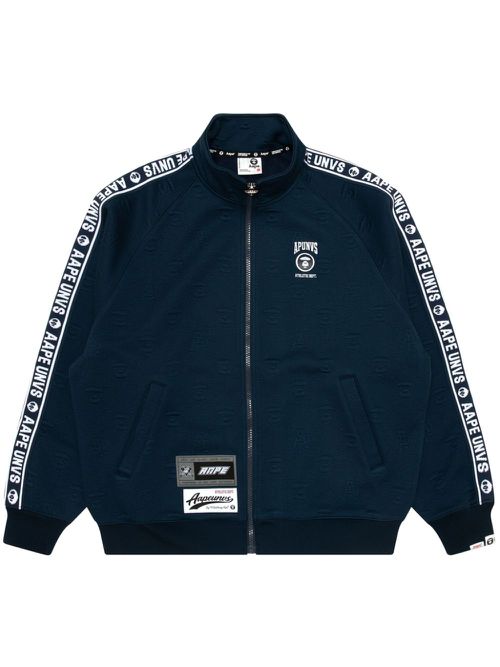 Logo zip-up sweatshirt - Blue