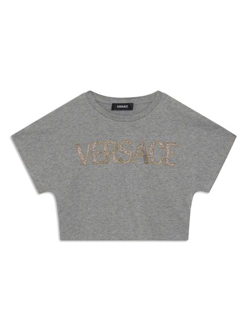 Logo-embroidered T-shirt - Grey