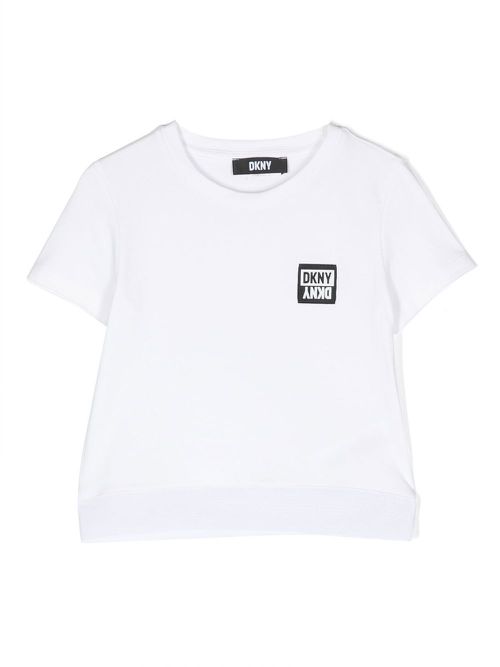 Logo patch short-sleeve T-shirt - White