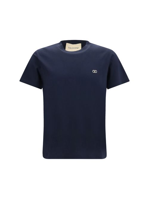 Logo-Embroidered T-Shirt — Navy