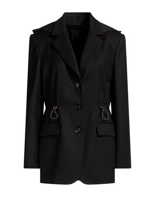 Woman Blazer Black Size 2 Wool, Polyester, Viscose, Elastane