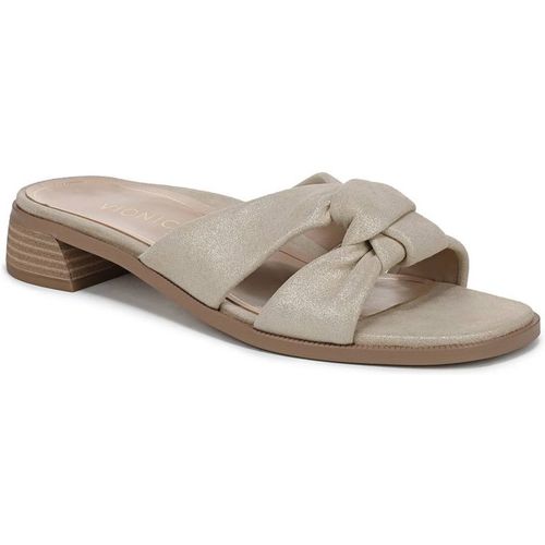 Vionic Mabel Slide Sandals In Metallic Gold