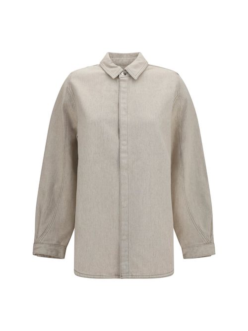Hemp Denim Shirt — Beige