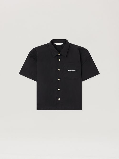 Curved Logo Over Shirt Kids  Nero/black