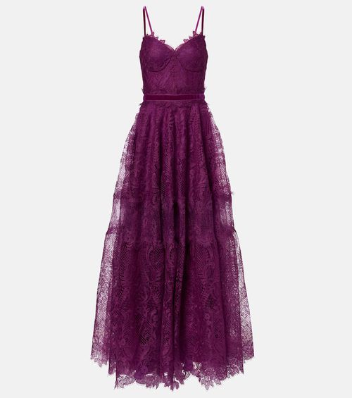 Belted lace gown