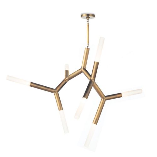 Natural Brass Chandelier from the Traveler Collection