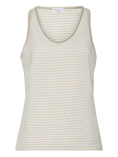Striped tank top - Neutrals