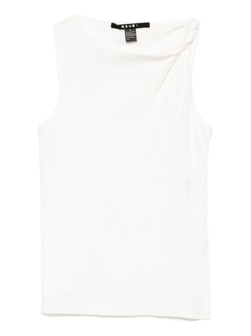 Twisted tank top - White