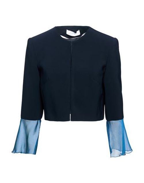 Woman Jacket Midnight blue Size 8 Polyester, Elastane