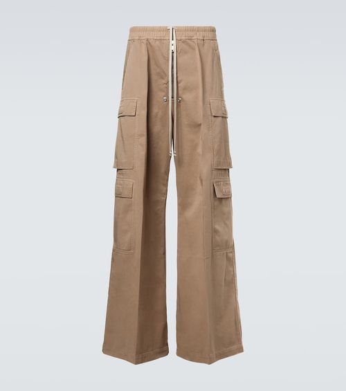 DRKSHDW cotton flannel cargo pants