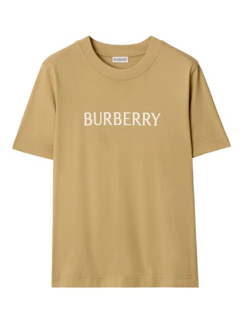 Ribbed Cotton Logo T-Shirt - Regular Fit