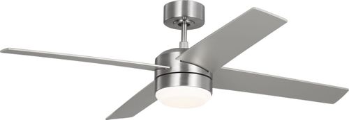 Brushed Steel 52" Ceiling Fan from the Loni Collection