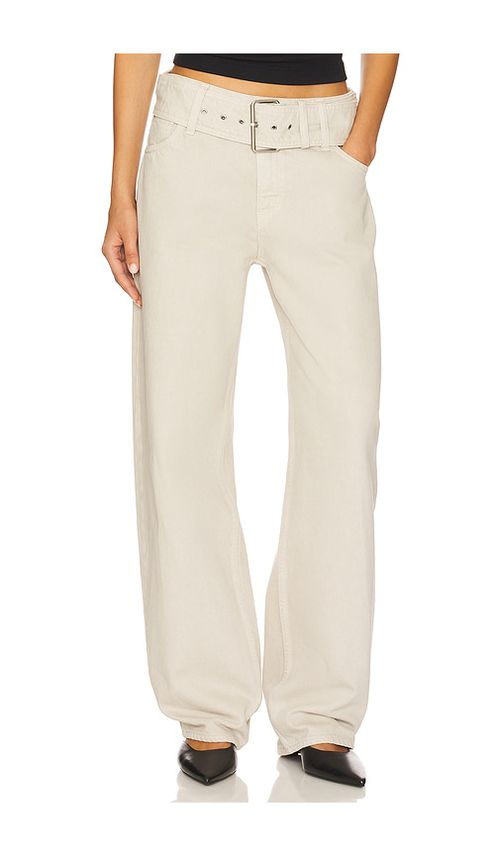 GRLFRND Eliza Belted Boyfriend in Beige. -  32 also in 23, 24, 25, 26, 27, 28, 29