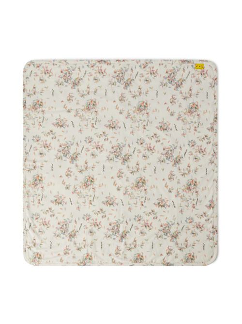 Paperclip-print cotton blanket