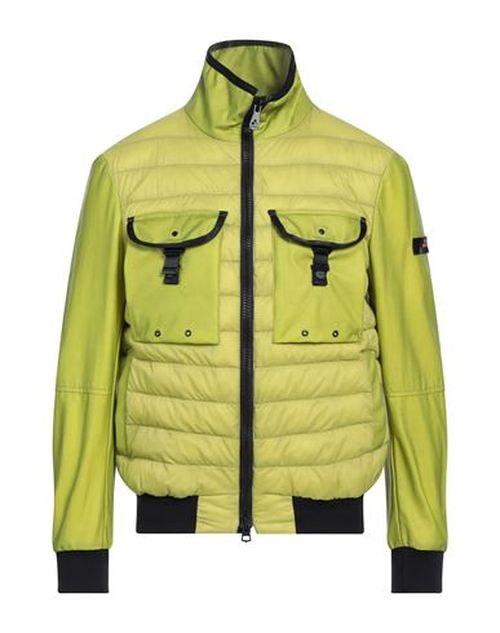 Man Jacket Lime green Size M Polyamide, Cotton