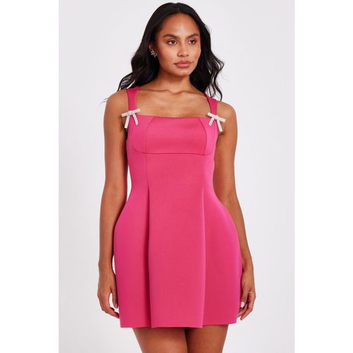 Magenta A-Line Mini Dress