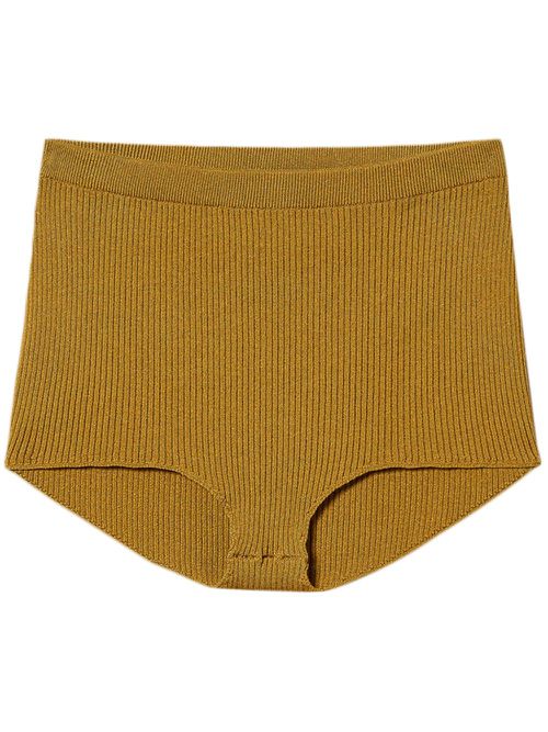 Knitted mini shorts - Green