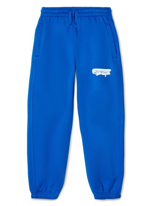 Diag Stripe-print track pants - Blue
