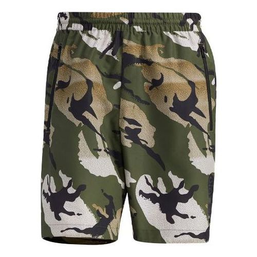 Ub Sht Wv Camo Sports Stylish Camouflage Shorts Green