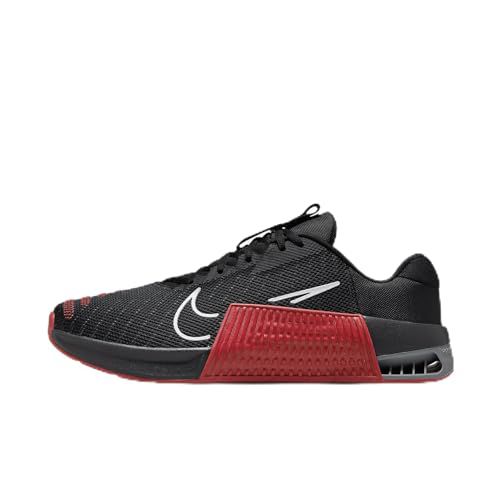 Nike Metcon 9 (Team) Men's Workout Shoes (FD5431-006, Black/University Red/Smoke Grey/White)