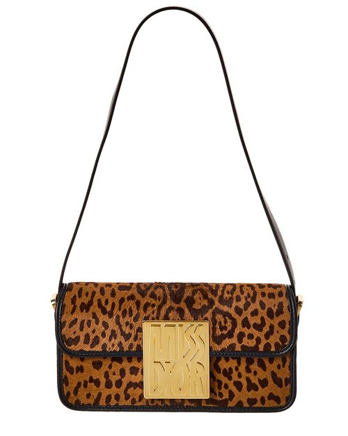 Miss Haircalf & Leather Shoulder Bag