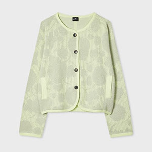 Women's Sage Jacquard Floral Cardigan Green