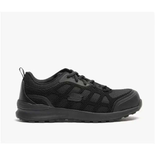 Women's Skechers Work 77289EC Bulklin - Ayak Womens Composite Toe ESD Safety Trainers Black