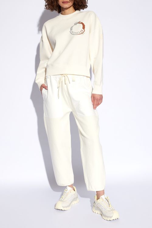 Panelled Sweatpants, Women's, Cream