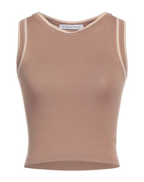 Caractère Woman Sweater Camel Size L Viscose, Polyester, Polyamide