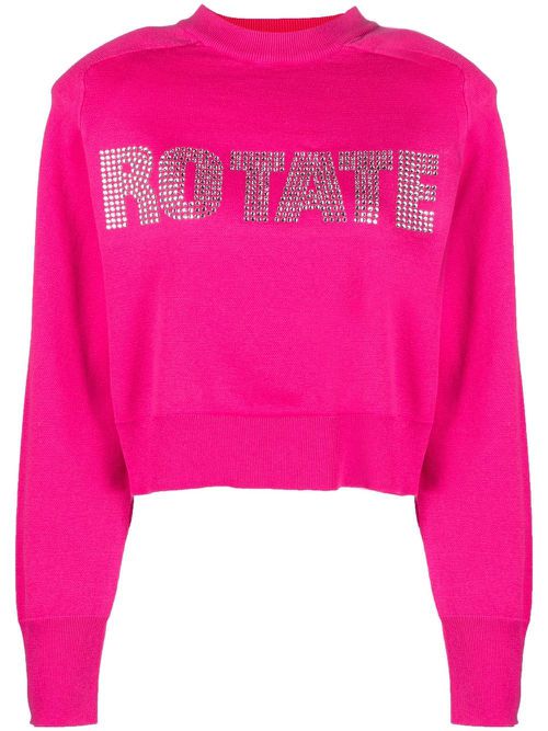 Shandy rhinestone-embellished jumper - Pink
