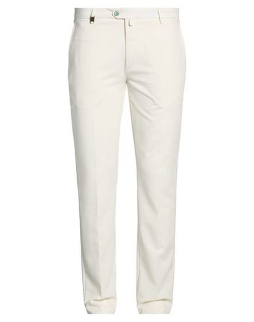 Man Pants Cream Size 38 Polyester, Viscose, Elastane