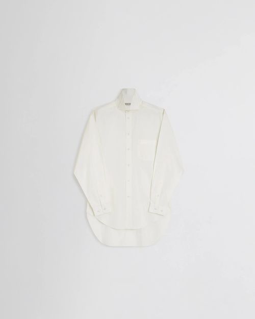 Oversized Poplin Cotton Shirt — White